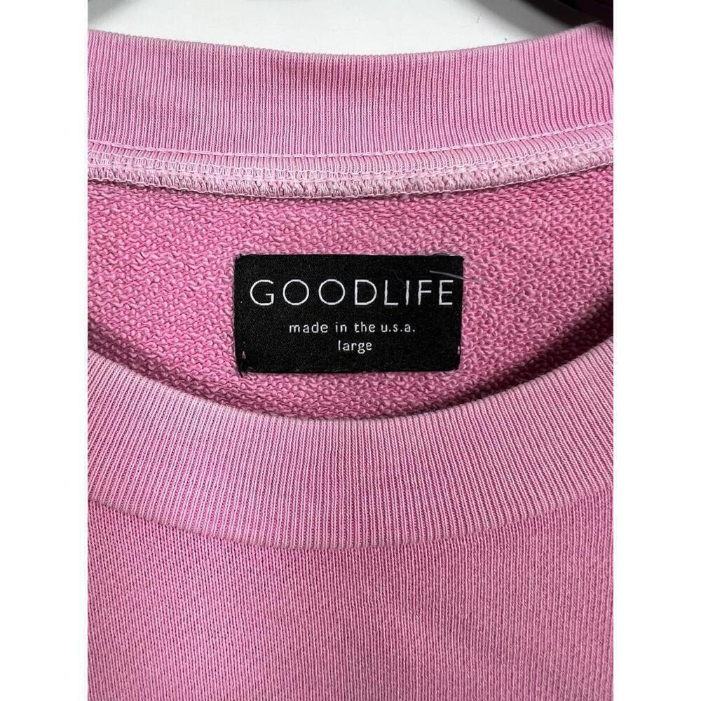 Goodlife Women’s Crewneck Sweatshirt Pink Sz Large Made In USA - Picture 3 of 7